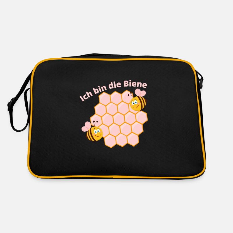 Ich bin die Biene Retro Tasche