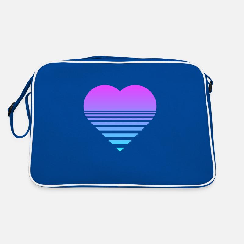 Synthwave Heart Retro Tasche