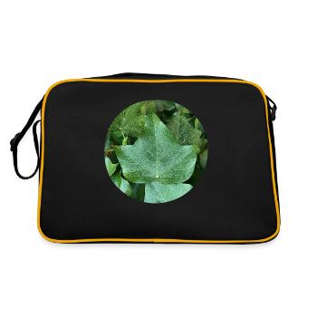 Efeu - Retro Tasche - Schwarz/Gold - Hinten