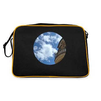 Wolke/Fassade - Retro Tasche - Schwarz/Gold - Hinten