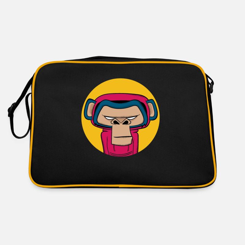 Wütender Affe Retro Tasche