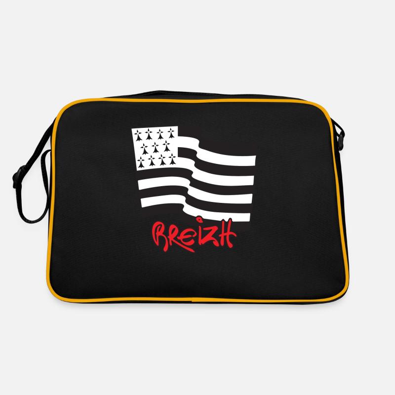 logo Rouge - Sac Retro - noir/or