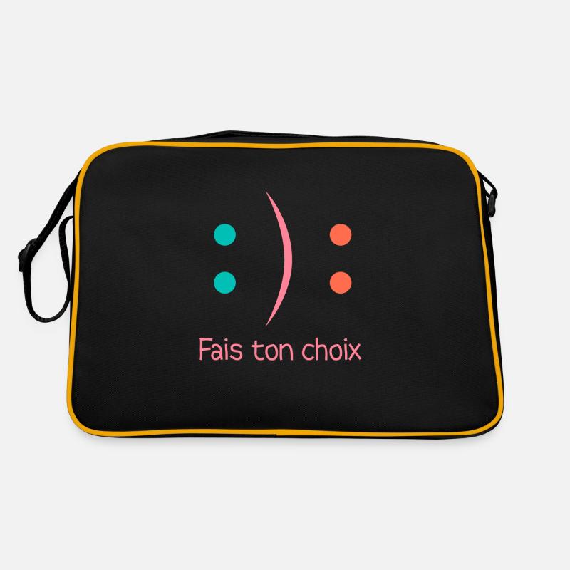Choix - Sac Retro - noir/or
