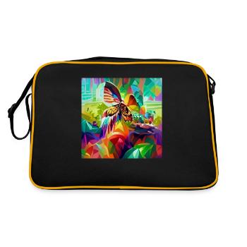Style rétro psychédélique coloré et psychédélique - Sac Retro - noir/or - Dos