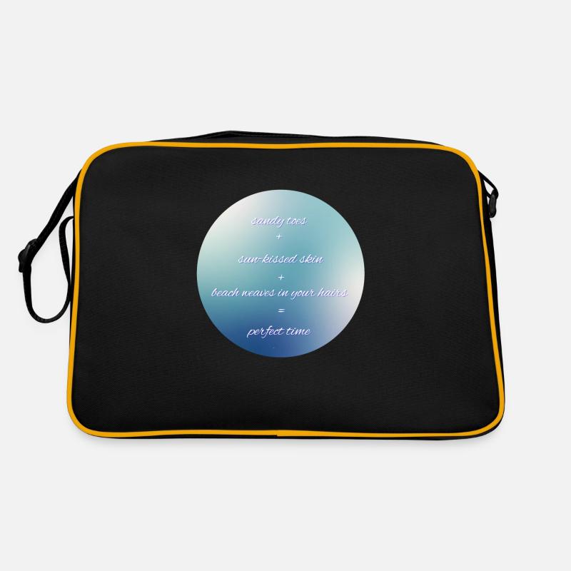 perfect time - Retro Tasche - Schwarz/Gold