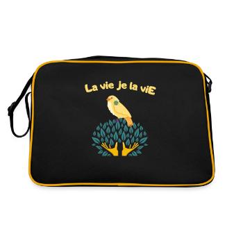 La vie je la vie 1 - Sac Retro - noir/or - Dos
