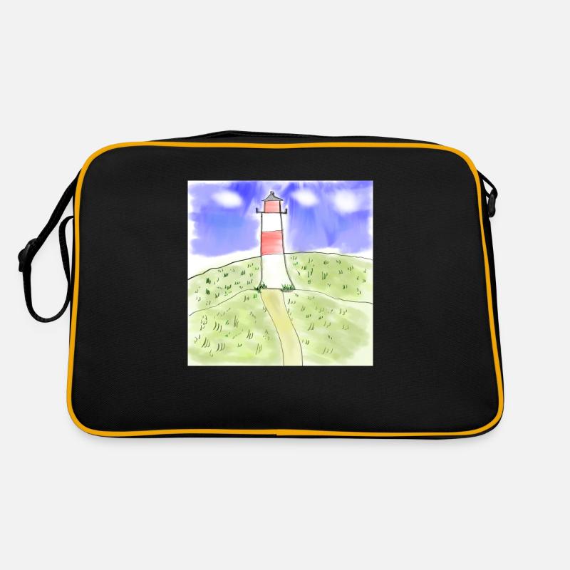 Lighthouse - Retro Bag - black/gold