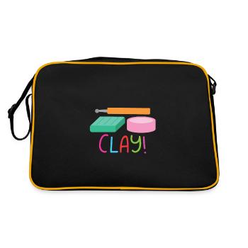 Saisir l’argile POLYMER CLAY - Sac Retro - noir/or - Dos