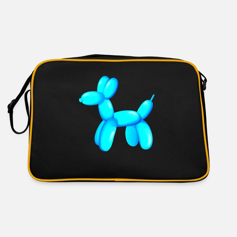 Hundeball - Retro Tasche - Schwarz/Gold