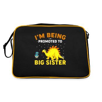I'm Being Promoted To Big Sister - Sac Retro - noir/or - Dos