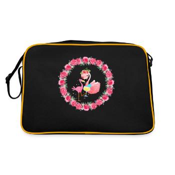 FLAMAND ROSE ETE - Sac Retro - noir/or - Dos