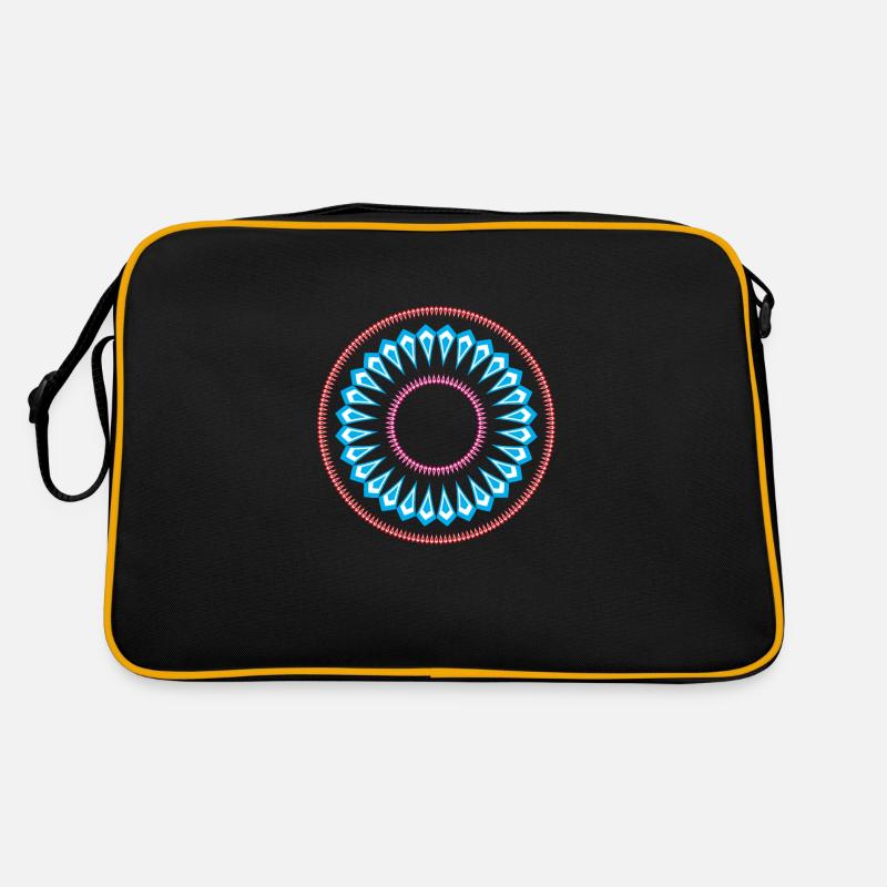 Simple mandala design pattern Retro Bag