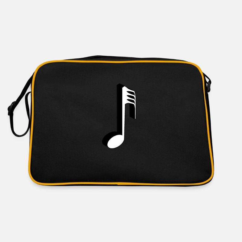 Note de musique 3D Sac Retro