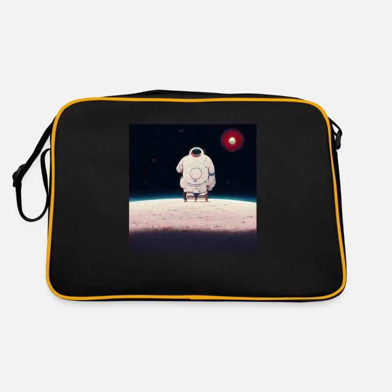 Lonely Voyager 025 - Retro Tasche - Schwarz/Gold