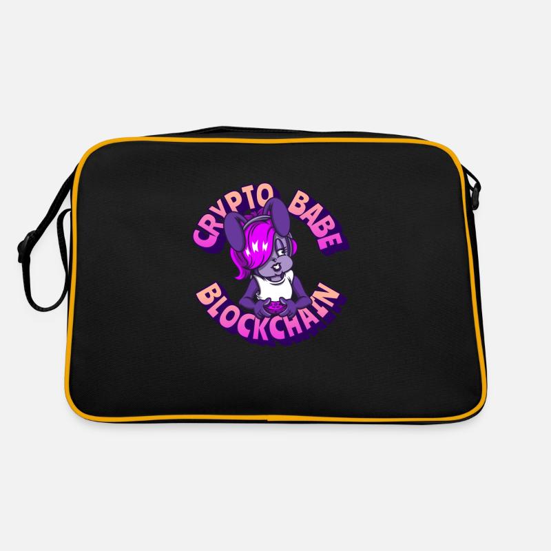 Crypto Babe Blockchain transparent Retro Bag