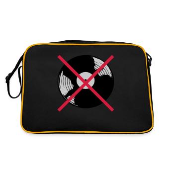 Forbidden Vinyl Record Music - Retro Bag - black/gold - Back