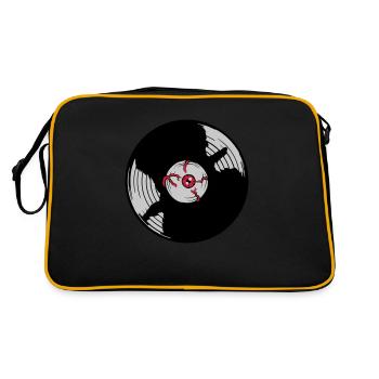Disque vinyle Horror Eye - Sac Retro - noir/or - Dos