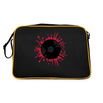 Blood Drops Record Splashes of Color - Retro Bag - black/gold - Back