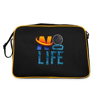 NO BOWLING NO LIFE - Sac Retro - noir/or - Dos