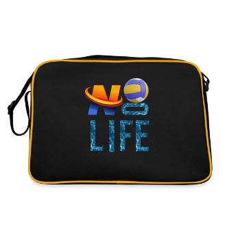 NO VOLLEY, NO LIFE - Sac Retro - noir/or - Dos