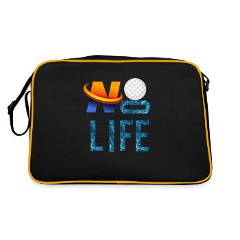 NO GOLF, NO LIFE - Sac Retro - noir/or - Dos