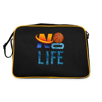 NO BASKET, NO LIFE - Retro Bag - black/gold - Back