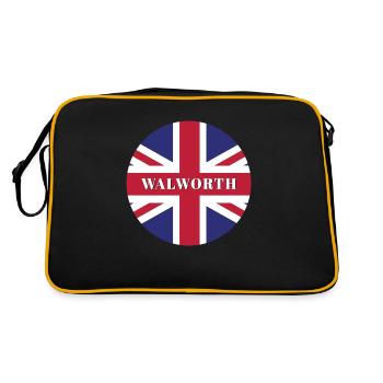 Walworth London - Retro Bag - black/gold - Back