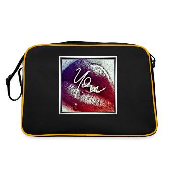 Kiss you - Retro Bag - black/gold - Back
