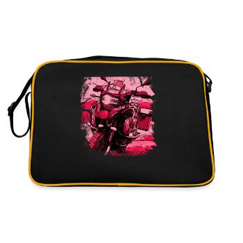 Moto GS noir rouge - Sac Retro - noir/or - Dos