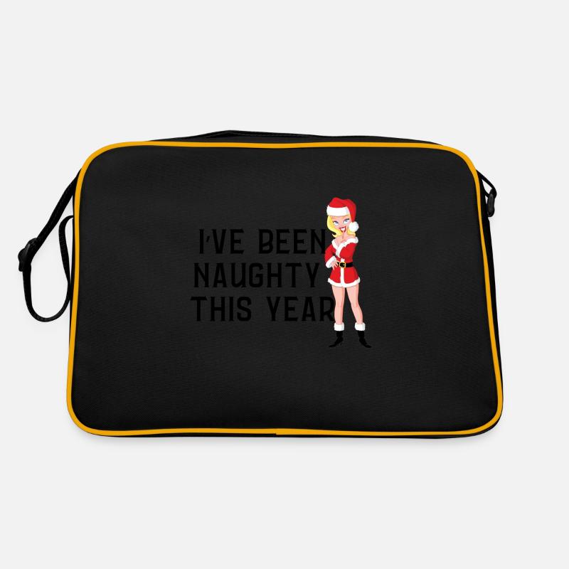 Frecher Weihnachtspullover Retro Tasche