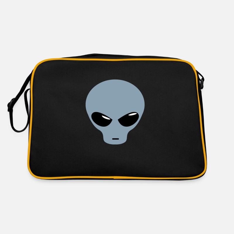 Design extraterrestre - Sac Retro - noir/or
