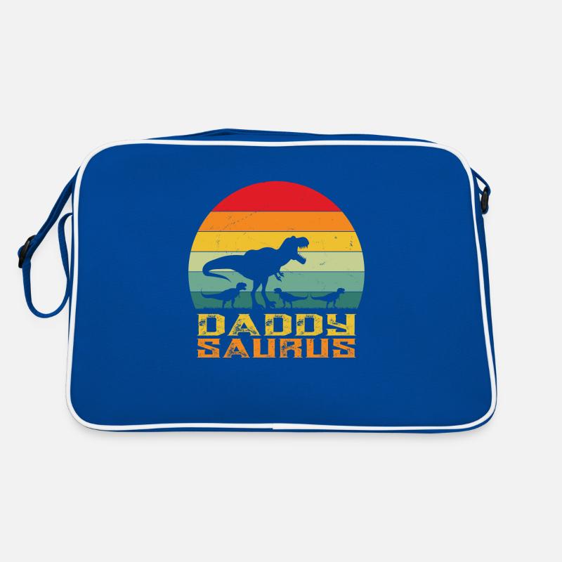 Daddysaurus - Papa saurus rex - Dinosaurier - rex Retro Tasche