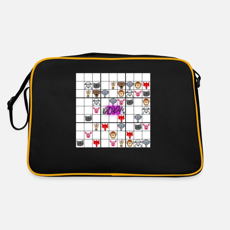 Sudoku vs zoo Documentary - Animals in a Sudokur puzzle. Retro Bag