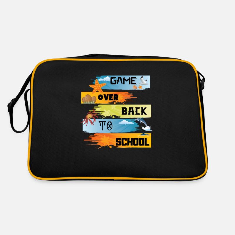 Spiel vorbei zurück zur Schule Retro Tasche