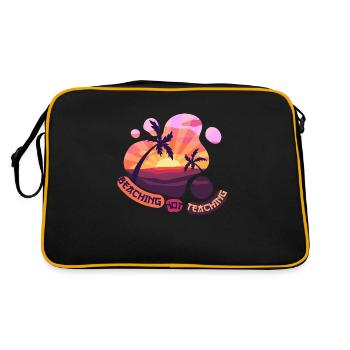 L’échouage n’enseigne pas - pour vous - Sac Retro - noir/or - Dos