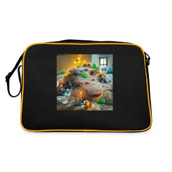 Une promenade dans l’ du robot : Goop Monster - Sac Retro - noir/or - Dos