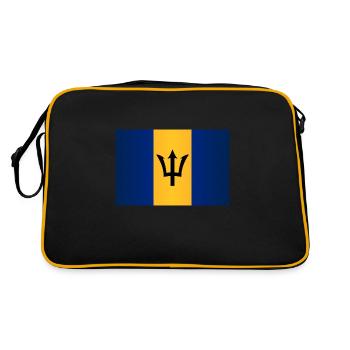 Drapeau de la Barbade - Sac Retro - noir/or - Dos