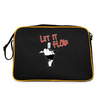 LET IT FLOW GIRL - Retro Bag - black/gold - Back