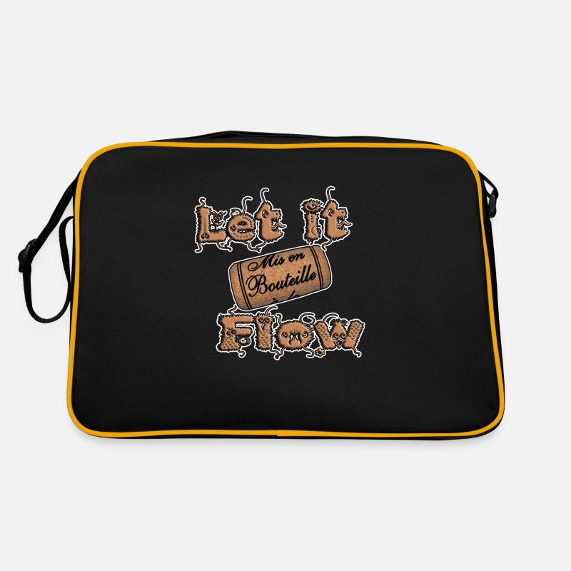 Let it flow bouchon - Sac Retro - noir/or
