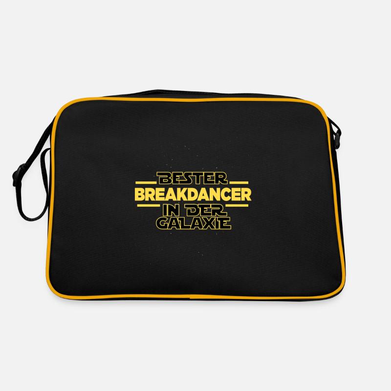 Bester Breakdancer in der Galaxie Retro Tasche