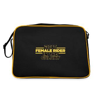 Meilleure cavalière dans les chevaux de la galaxie - Sac Retro - noir/or - Dos