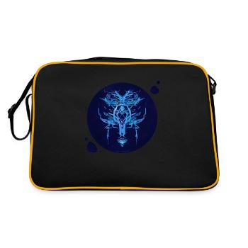 Mystique Collection ~ midnight blue ~ n°1 - Retro Bag - black/gold - Back