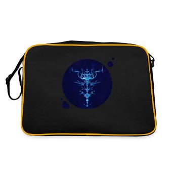 Mystique Collection ~ midnight blue ~ n°2 - Retro Bag - black/gold - Back