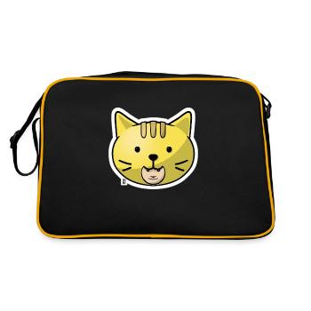 Chachamaru-Zo - Retro Tasche - Schwarz/Gold - Hinten