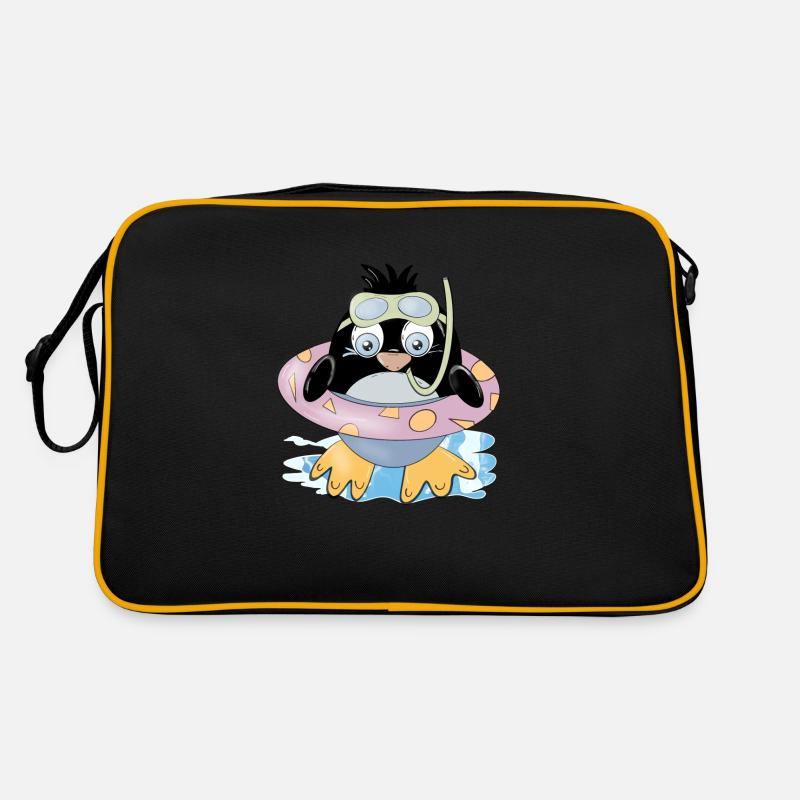 Dieser Vogel schwimmt Retro Tasche