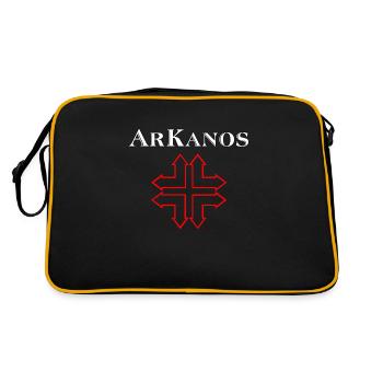 Arkanos Logo - Retro Bag - black/gold - Back