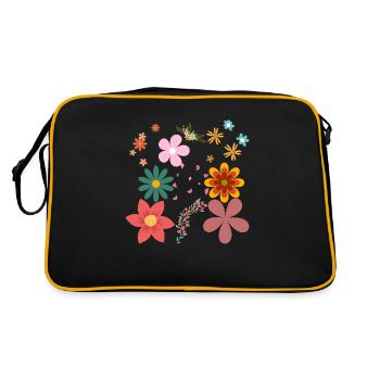 fleurs - Sac Retro - noir/or - Dos