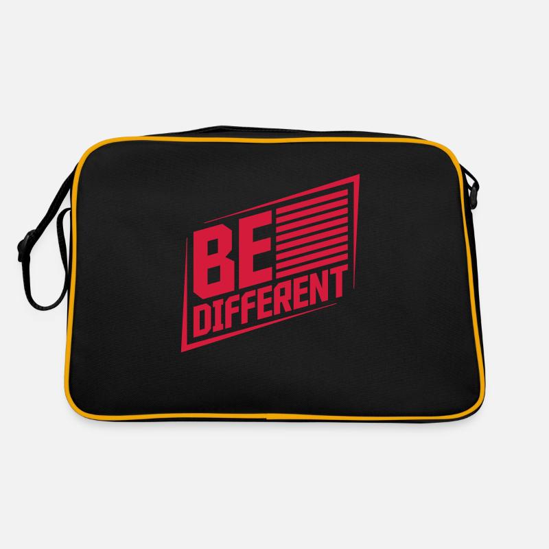 Soyez différent Logo Design Sac Retro