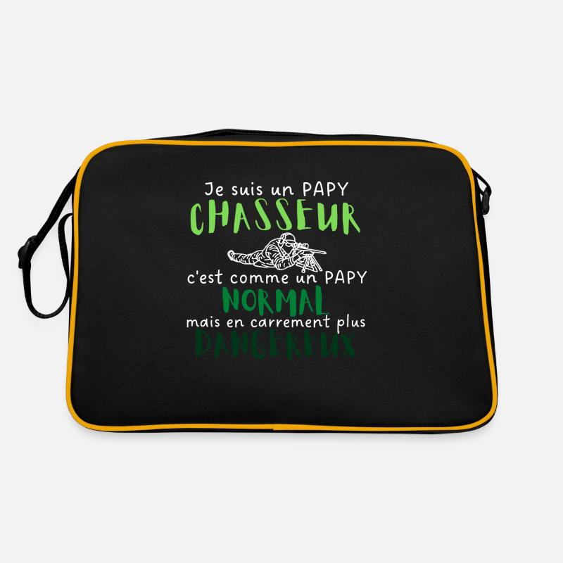 Je suis un papy chasseur comme un papy normal Sac Retro