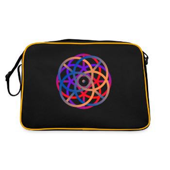 cercle couleurs - Sac Retro - noir/or - Dos